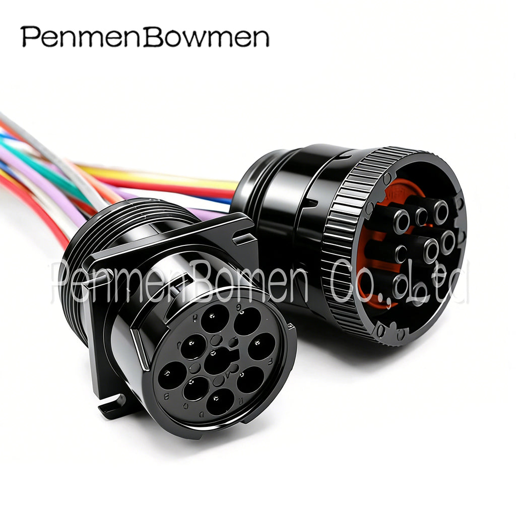 1 Set 9 Pin Deutsch Auto Circular Electrical Cable Connectors Female Male Wire Harness Plug HD16-9-1939P J1939 HD16-9-1939S