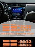 Car Control Switch Button Fluorescent Sticker Window Lifter Luminous Button Sticker Auto Interior Decal Decor Accessories 1-5PCS