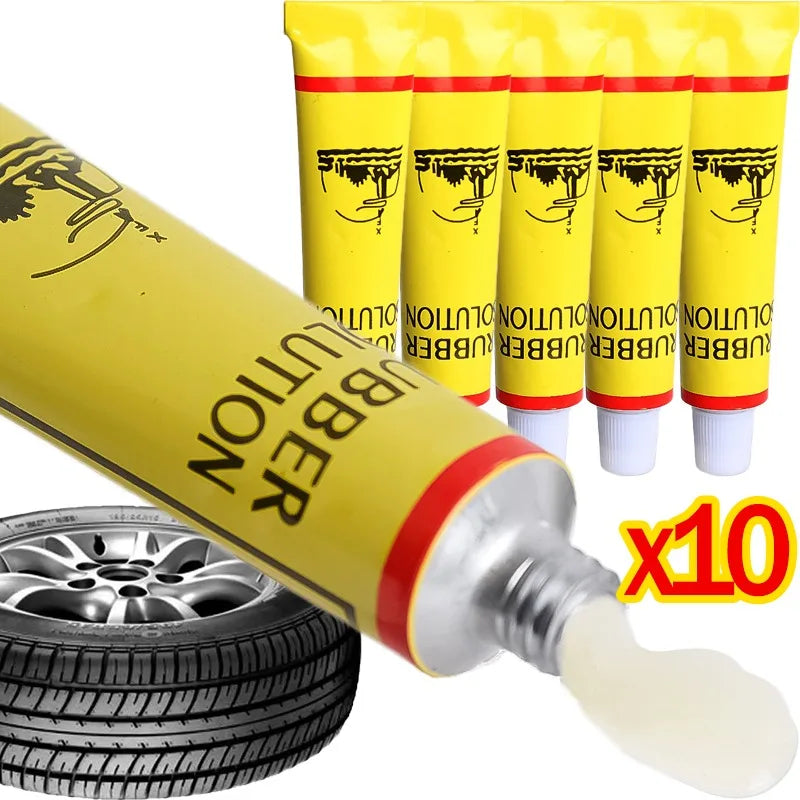 Tire Tyre Repairing Glue Universal Car Motorcycle Bike Wheel Repairing Inner Tube Puncture Rubber Glue Tool Auto Accessory
