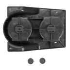 Carbon Fiber Black Car Center Console Water Cup Holder For Nissan GQ Patrol Y60 1989 To 1998 Front Console Dual Cup Holder