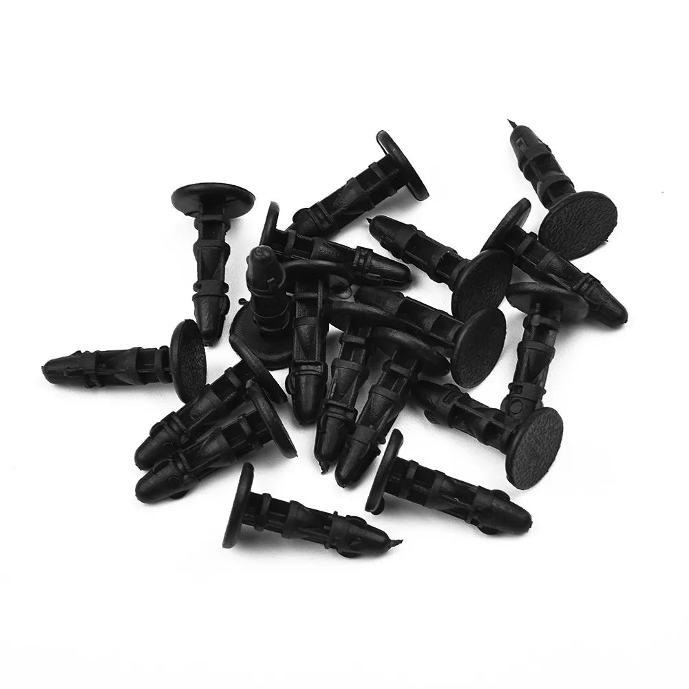 50Pcs Car Bumper Fender Black Rivet Car Fastener Clips 7mm Hole Car Rivets Clips For Toyota For Camry For Highlander For Carola