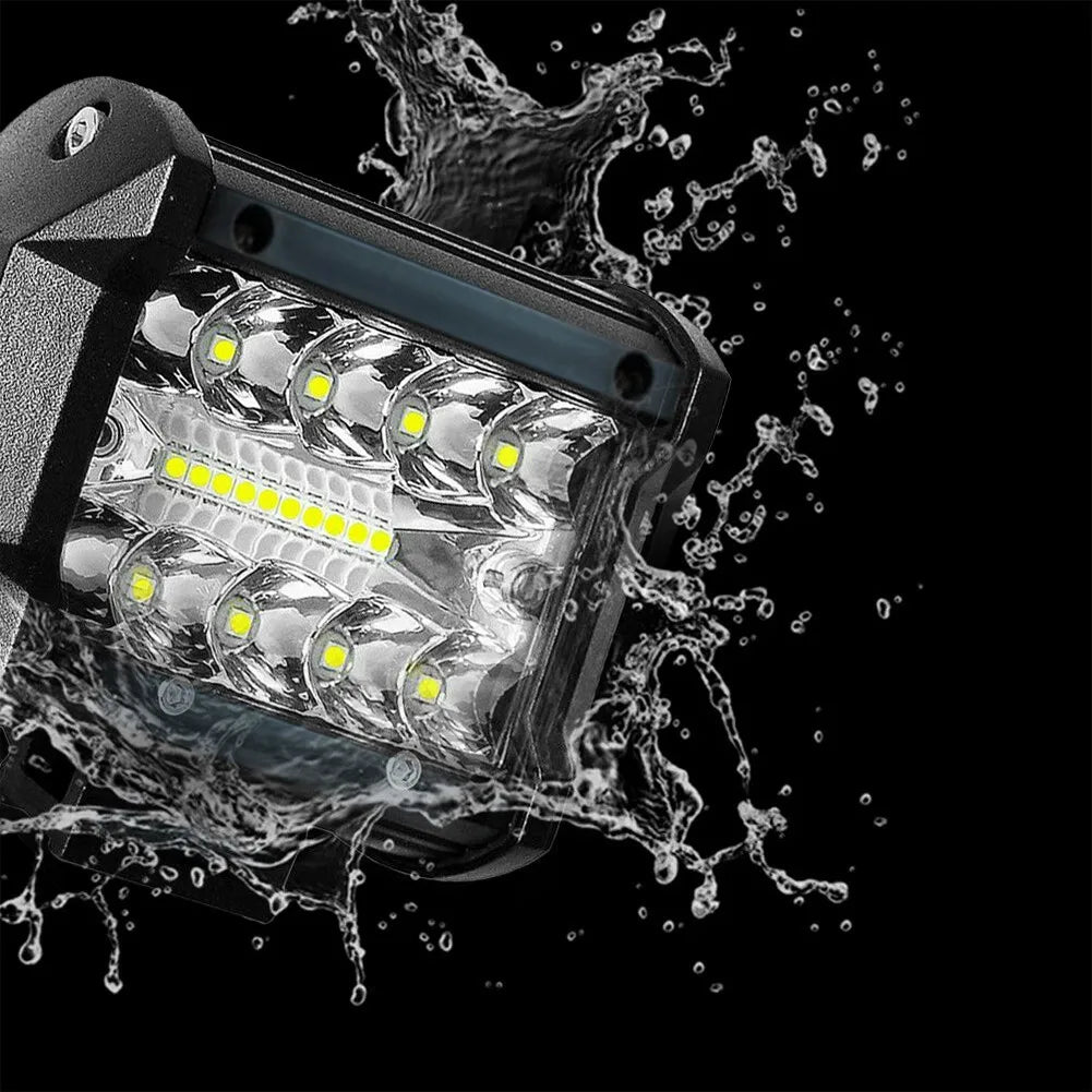 60W Car LED Work Light Bar Spot Flood Combo Pods Offroad Fog Lamp Waterproof Dust Proof  For SUV ATV UTV Car Accessories