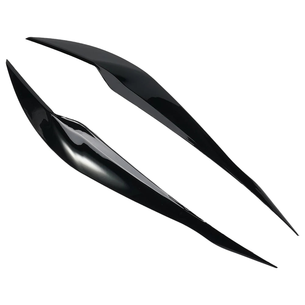 2Pcs F30 Headlight Cover Eyelid Gloss Black Eyebrow For BMW F30 Saloon 2012 to 2018 ABS Plastic Headlight Eyebrow