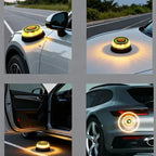 V16 Car Emergency Beacon Light with 2 Light Modes Battery Magnetic Strobe Warning Light Signal Lamp Auto Accessories Amagi