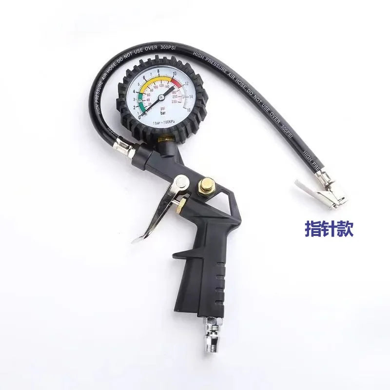 220PSI Multifunctional Tire Air Pressure Monitoring Gauge Tester for Car Motorcycle Air Compressor Dial Meter Inflator Amagi