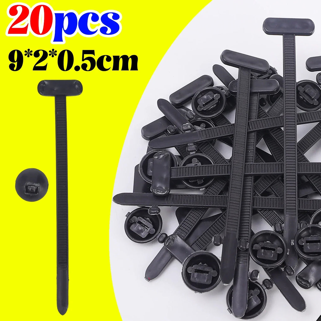 Nylon Cable Tie Buckle Auto Fastener Screw Self-Locking Zip Ties Car Trunk Engine Guard Panel Wire Management Strap Fixed Tools