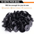 10-50sets Bumper Trim Buckles Cars Rivet Clips Doors Sill Fixing Clips Wheel Arch Clip for Mercedes-Benz BMW357 Auto Accessories