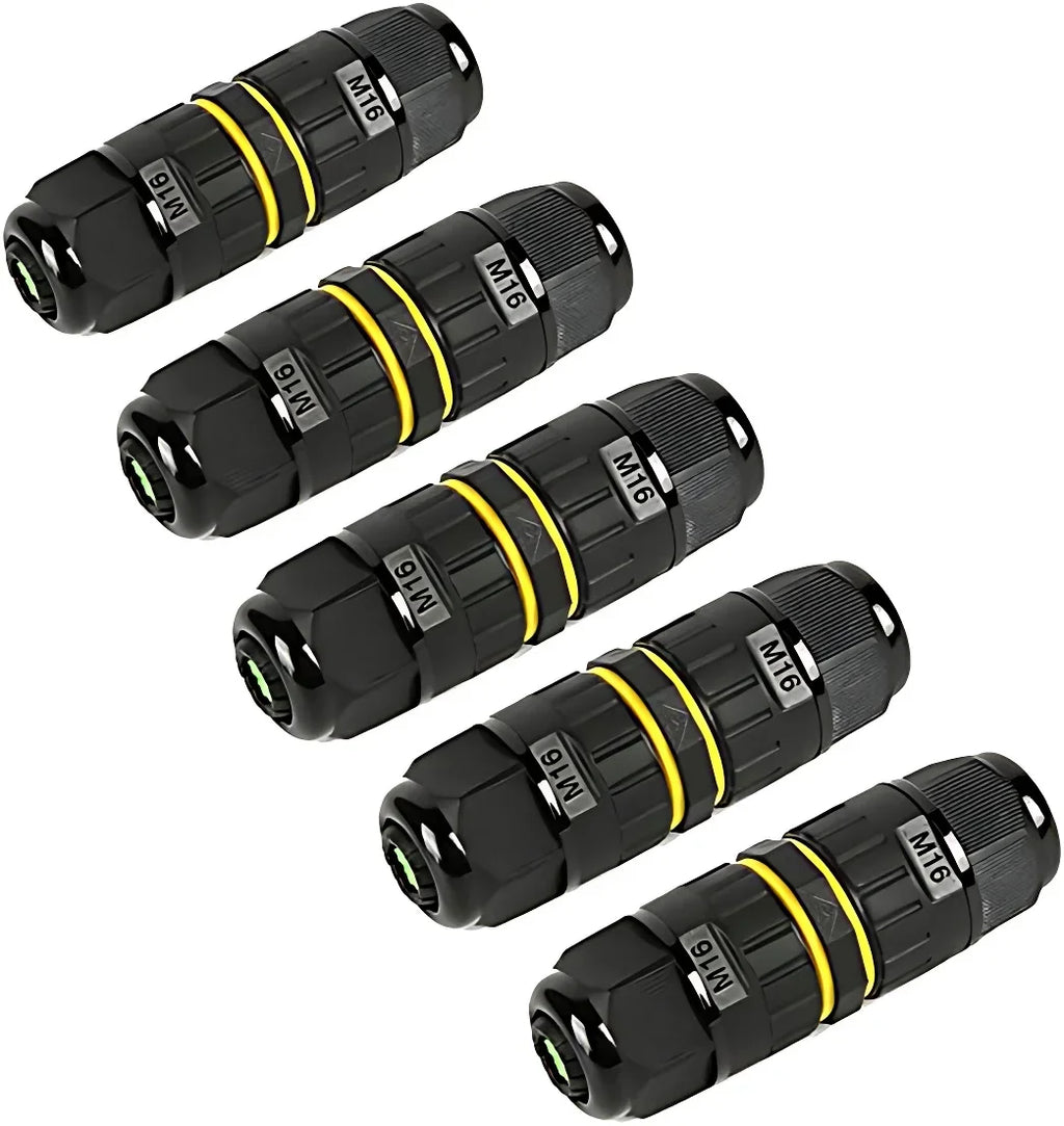 IP68 Outdoor Waterproof Junction Box Electrical Cable Connector, Easy to Install,M16 M20 M25 for Ø3.5-14mm Wire Range 2 Way
