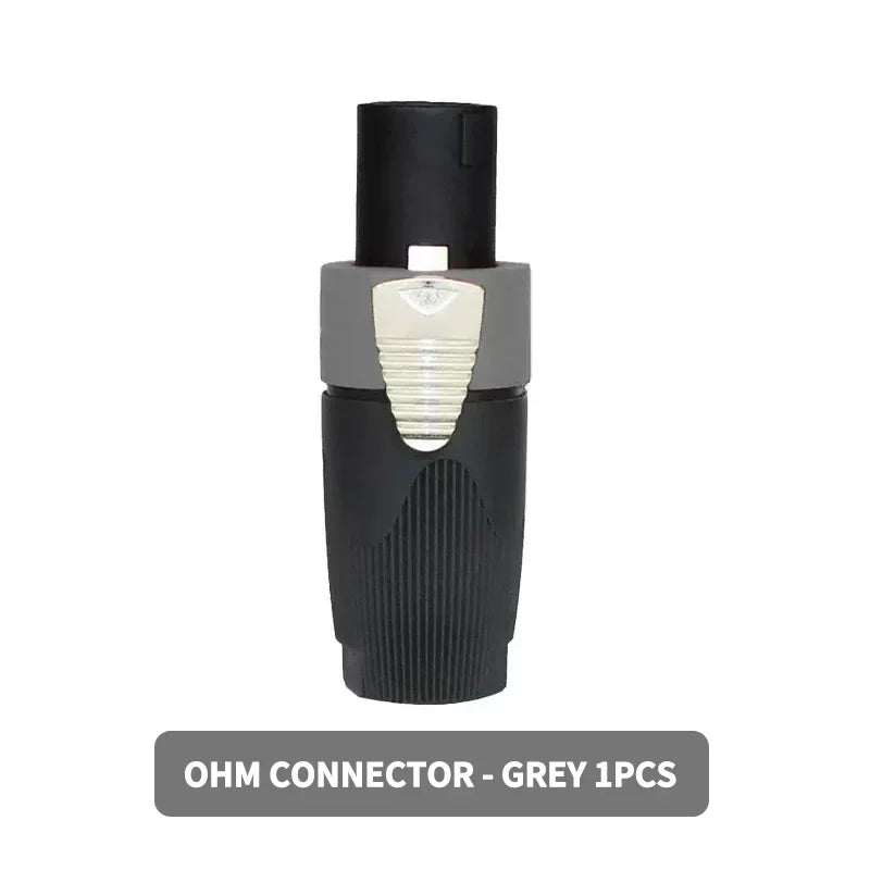 Professional NL4FC Speakon 4Pin Audio XLR Connector with Ohm Head and Solder-Free Amplifier Terminal for Superior Sound Quality