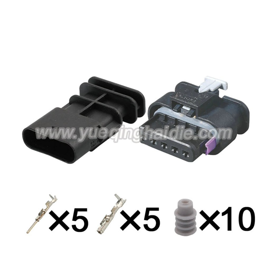 5Pin Connector Waterproof 1.2mm Male Female Connector Auto Air Flow Meter Sensor Cable Socket for Weicha 1-2141521-1 1-1718806-1