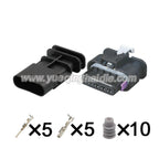 5Pin Connector Waterproof 1.2mm Male Female Connector Auto Air Flow Meter Sensor Cable Socket for Weicha 1-2141521-1 1-1718806-1