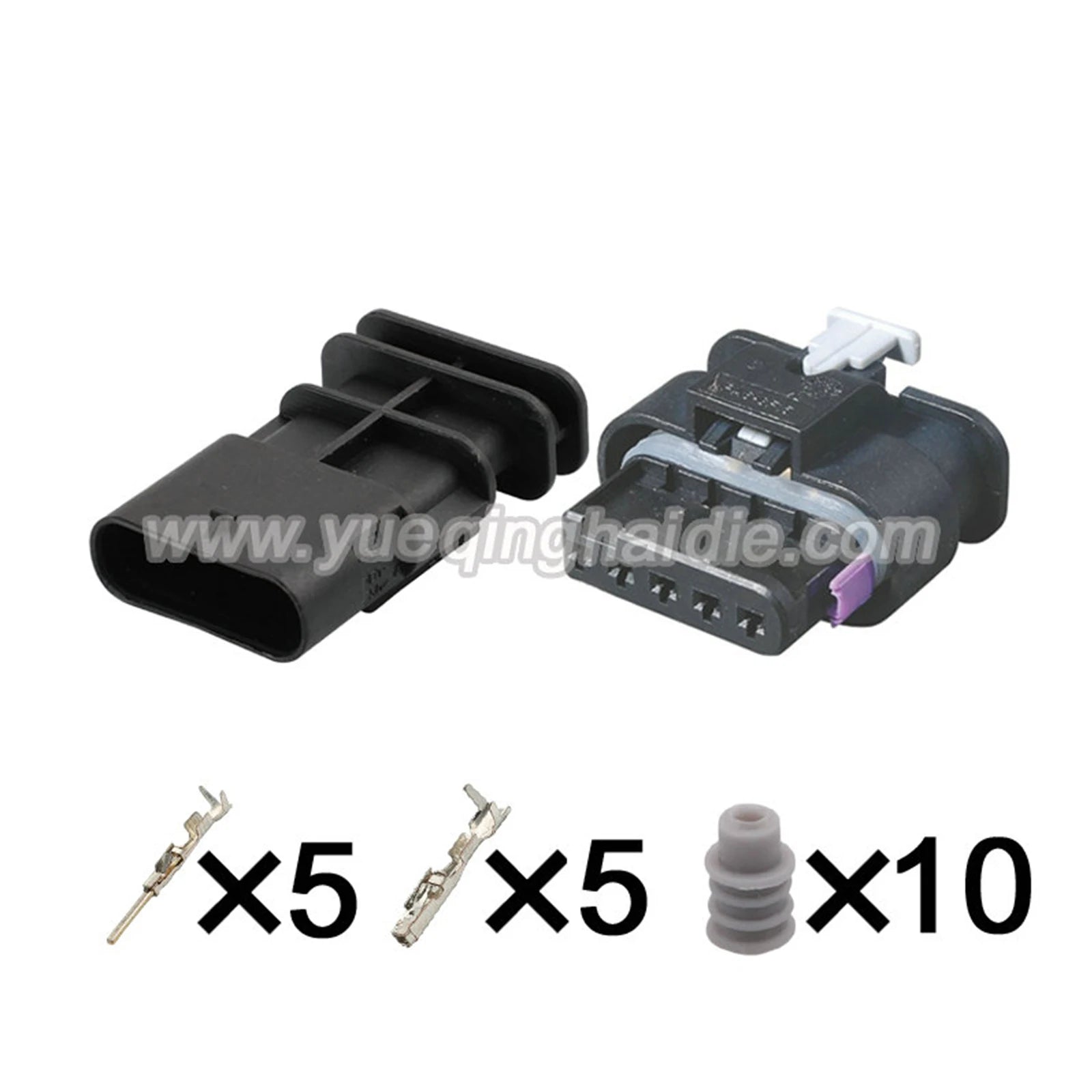 5Pin Connector Waterproof 1.2mm Male Female Connector Auto Air Flow Meter Sensor Cable Socket for Weicha 1-2141521-1 1-1718806-1