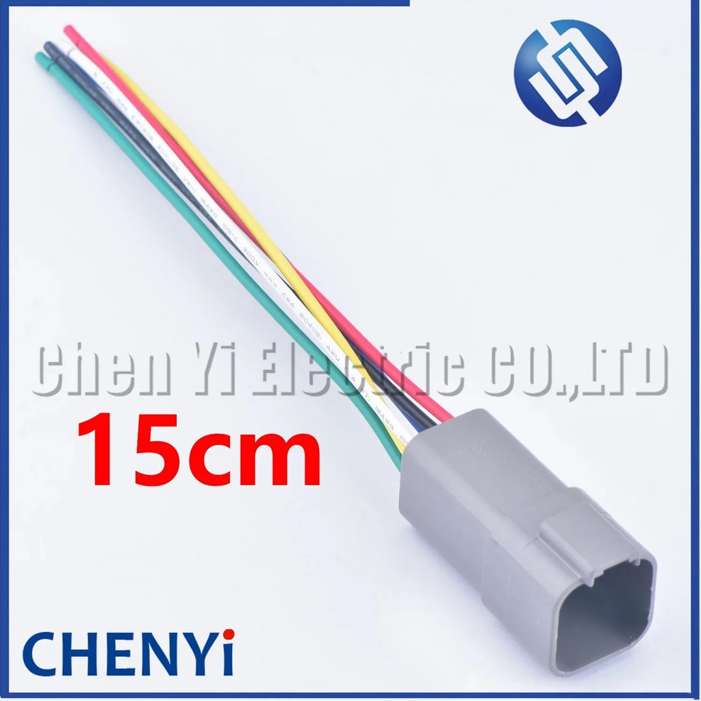 6 Pin Automotive Waterproof Connector Wire harness plug DT06-6S DT04-6P DT04-6P-L012 DT15-6P DT13-6P For Deutsch DT series