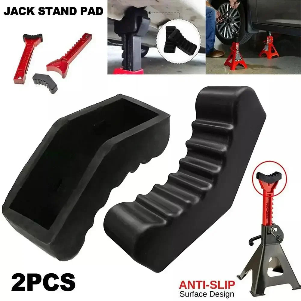 Car Slotted Lift Jack Stand Rubber Pad Floor Adapter Frame Rail Pinch Lifting Universal Repair Tools Safety Grip Pads 3Ton Amagi