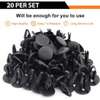 20-100PCS Auto Plastic Rivets for Ford Wheel Arch Linings Bumpers Clip Plastic Trim Clips Mudguard Buckle Push Push Rivet