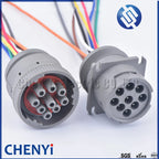 Deutsch 9 Pin Grey HD10 Series auto waterproof connector Diagnosctic Tool circular Wire Harness HD16-9-96S HD10-9-96P