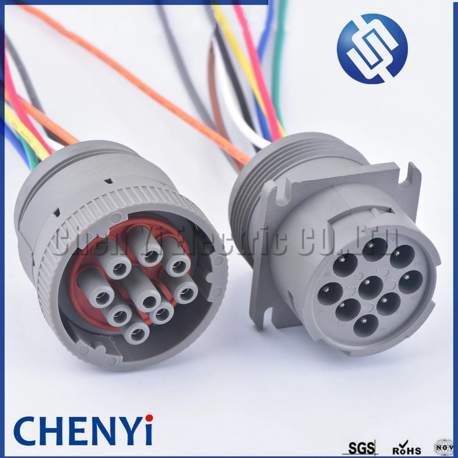 Deutsch 9 Pin Grey HD10 Series auto waterproof connector Diagnosctic Tool circular Wire Harness HD16-9-96S HD10-9-96P