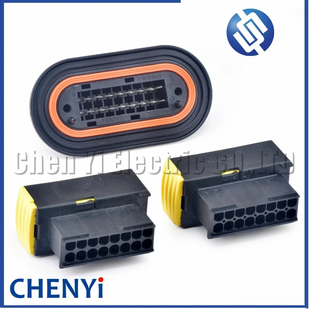 15 Pin 16P  Automobile connector Board Wire harness Plug 0001530022 964589-1 2-968814-2 968815-1 968814 29688142 For truck