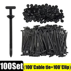 Universal Nylon Cable Ties Buckle Self Locking Heavy Duty Car Repair Fastener Auto Trunk Fender Engine Guard Panel Retainer Clip