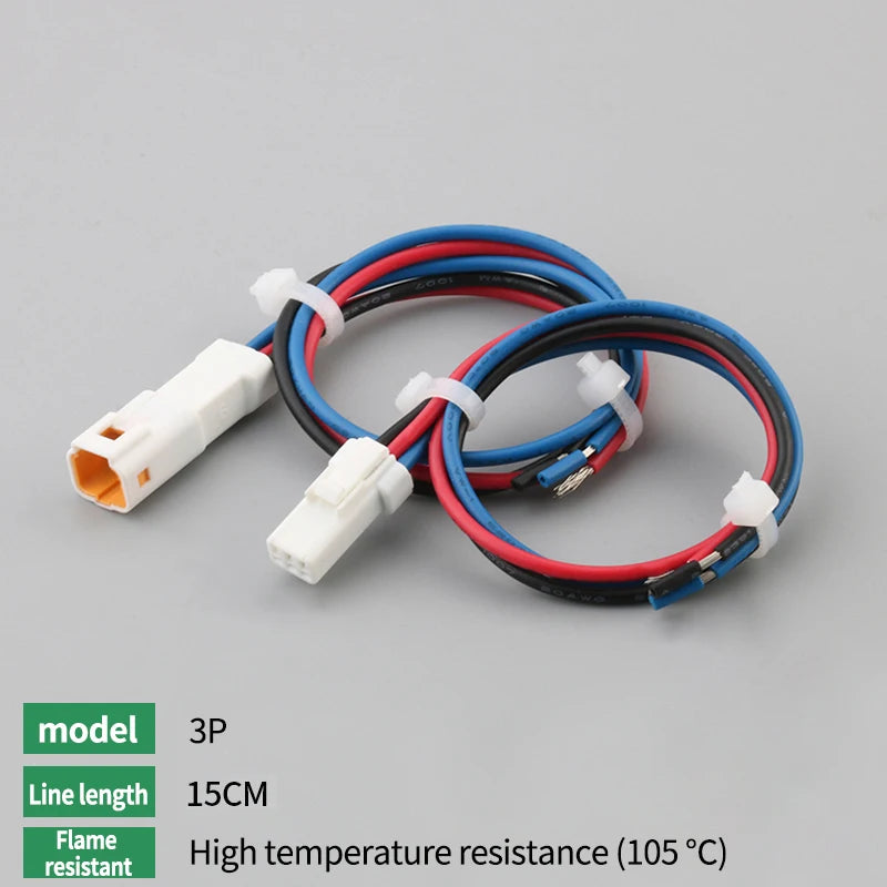 10Set JST Type Small Current Waterproof Connector JST02R/02T LED Male and Female Butt Terminal With 15 Wire Plug 02T-JWPF-VSLE-S