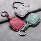 New Leather 4 Buttons Car Remote Key Case Cover for Zeekr 001 X 2021 2022 2023 for ZEEKR 001 009 Full Protector Fob Keychain