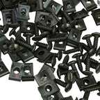 Metal U-Type Screw Fastener Clip Car Base Anti-rust Clamp Fastener Bumper Fender Trim Panel Fastener Board Protection Amagi