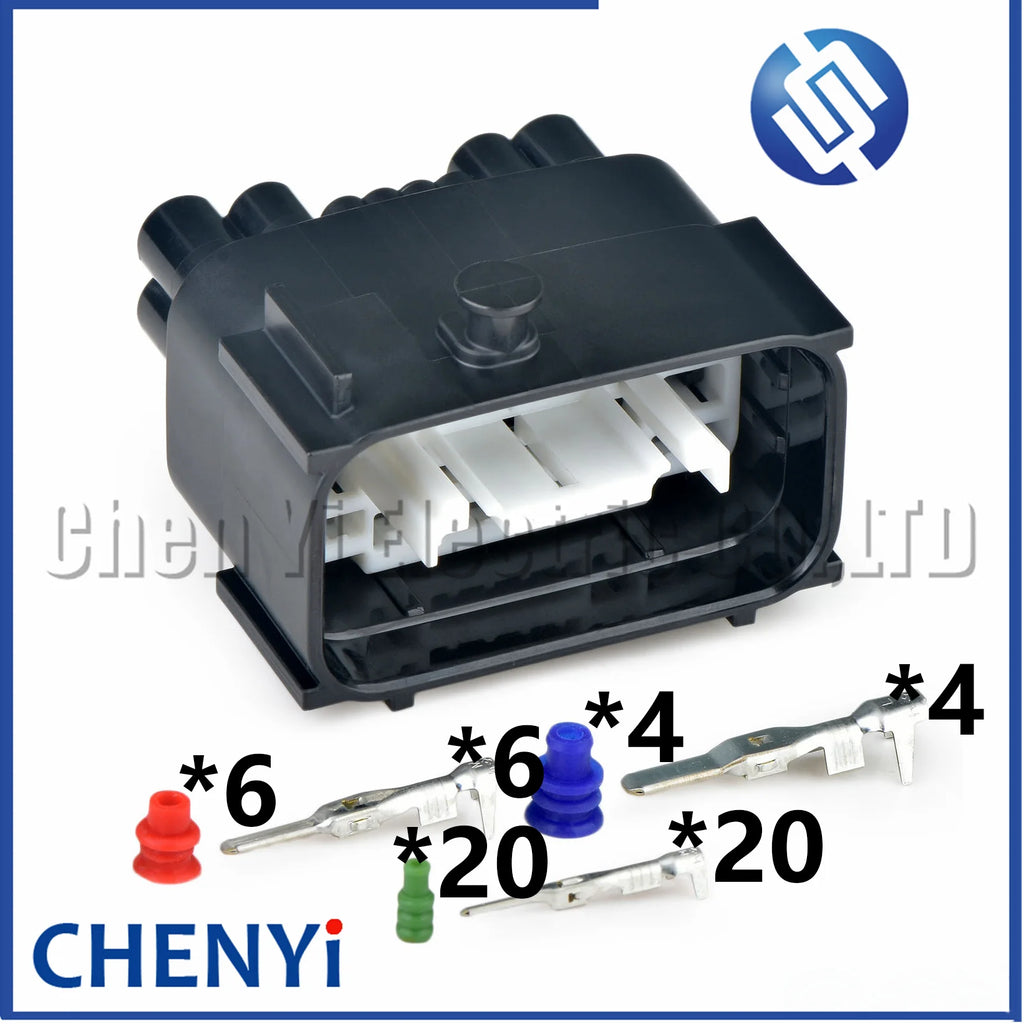 30 Pin Automotive waterproof connector Engine gearbox Computer board Front bumper plug 6189-8168 with Pins