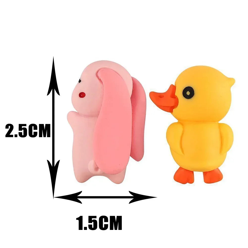 Car Ornaments Mini Sleeping Cute Animals Resin Bear Rabbit Sheep Turtle Resin Decoration Home Office Computer Decor Amagi