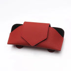 Car PU Leather Glasses Clip, Multi-Functional Sun Visor Holder, Sunglasses Box Storage Bag Clip, Car Interior Accessories Amagi
