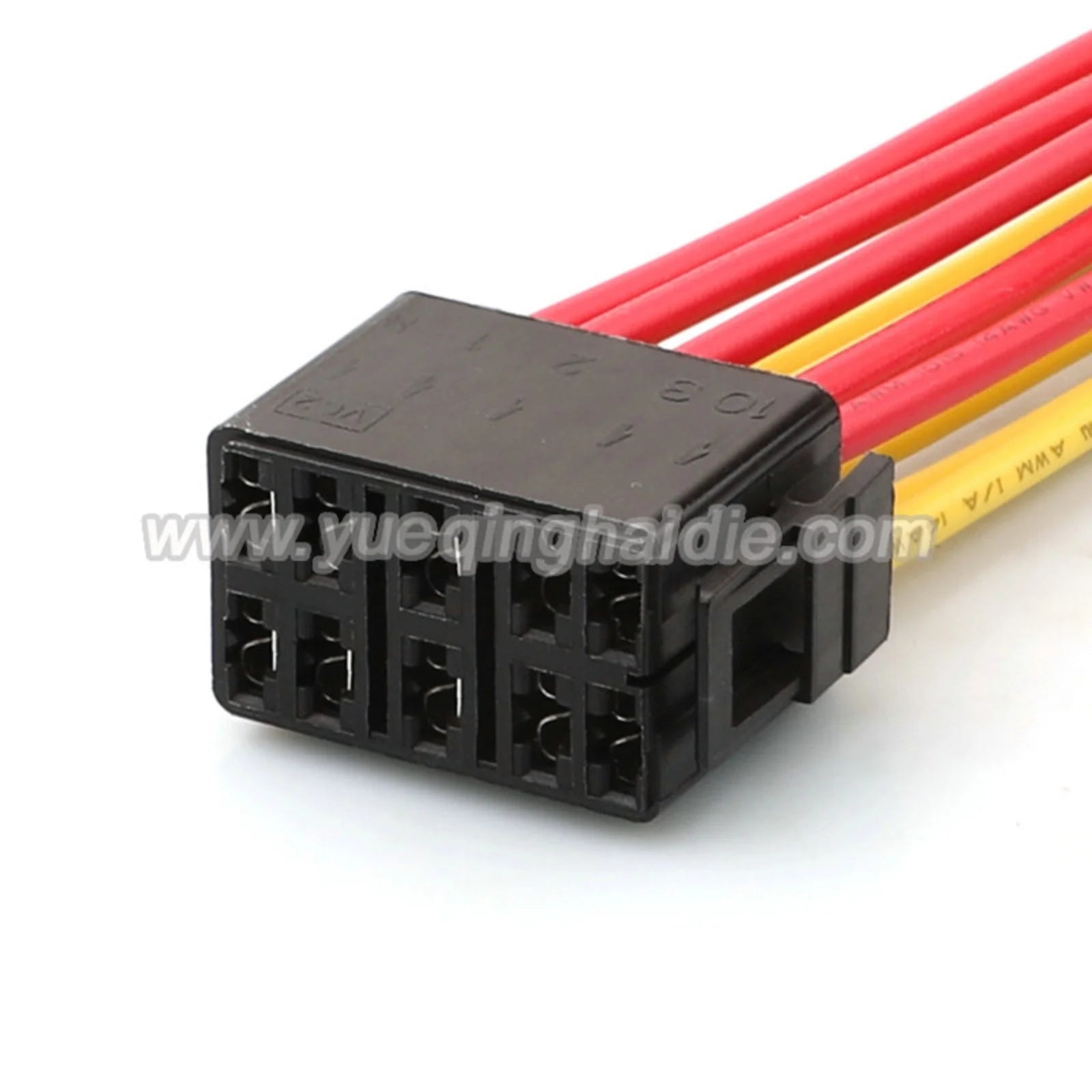 10 PIN Connector Unsealed 6.3mm Female Connector Wiring Harness VC2-01 With Terminal Car Electric Wire Cable Connector