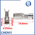 50 Pcs 2.8mm female Wire Crimp Brass tin plating Terminal Cable Splice Pins 968075-2 1355950-2 968678-2 For connector plug