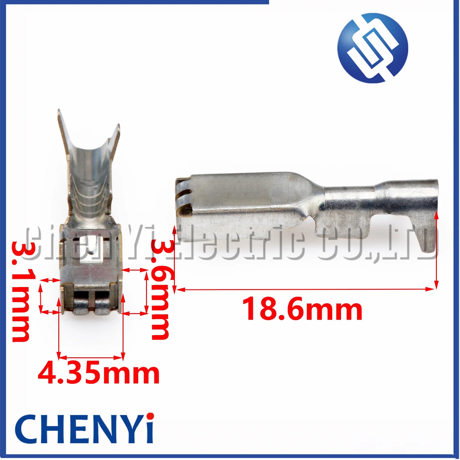 50 Pcs 2.8mm female Wire Crimp Brass tin plating Terminal Cable Splice Pins 968075-2 1355950-2 968678-2 For connector plug