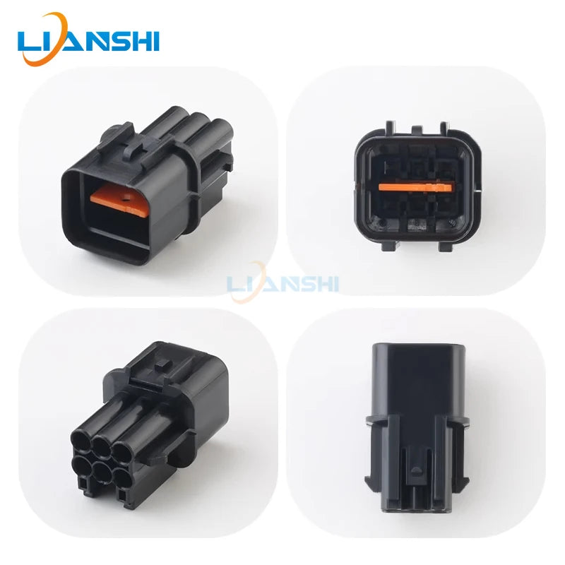 PB625-06027 PB621-06020 Automotive headlight plug 6p male and female wiring harness connector with terminal