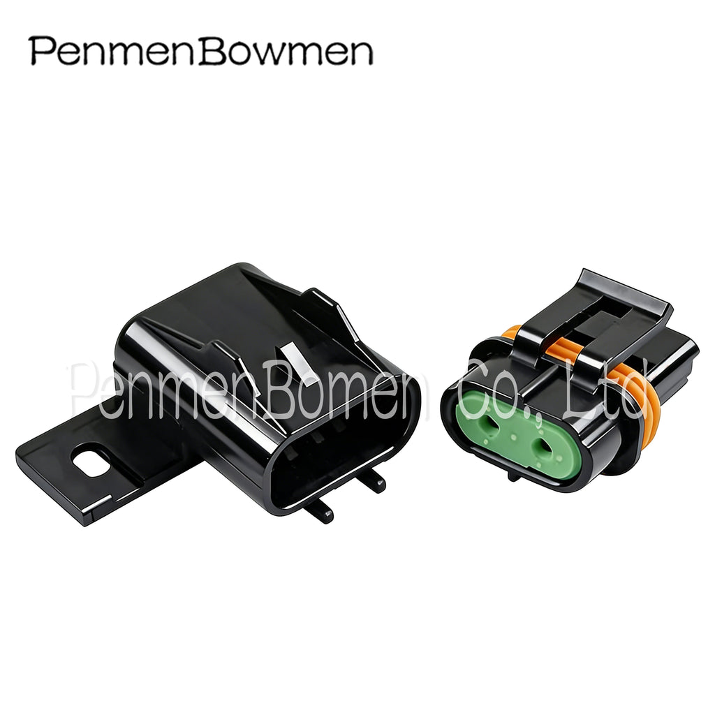 1 Set 2 Pin Auto High Current Fuse Holder Fan Electrical Cable Connectors Wire Harness Plug 12033769 for Metri pack 630Series