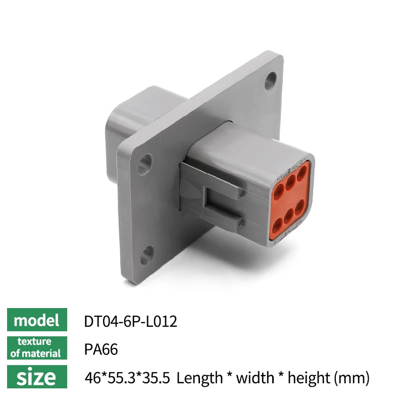 5/10/20Sets Deutsch Type DTM/DT/DTP/DT13/DT15 Waterproof Connector With Terminal Male Female Plug&Socket DTM04-2/3/4/6/8/12P