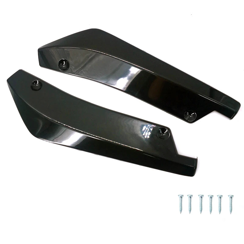 Universal Car Front Rear Bumper Strip Lip Spoiler Diffuser Splitter Scratch Protector Extension Carbon Fiber Winglets Side Skirt
