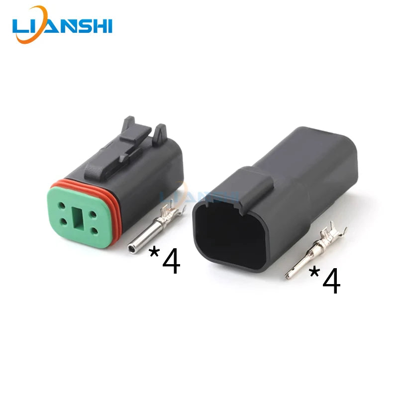 DT04-4P DT06-4S Auto waterproof connector 4pin waterproof connector with terminal