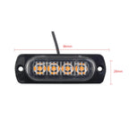 1PC 4Leds Car Light Grill Light Car Truck Trailer Beacon Lamp LED Side Light Car Grill Breakdown Light Lamp LED