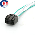8 Pin Connector Unsealed 1.2mm Series Female Connector Cable Plug Motorcycle Electrical Harnesses Wiring Harness 7283-7682