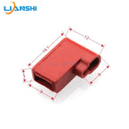 100pcs 4.8 Double wire elbow silicone sheath 187 elbow terminal sheath high temperature resistant 4.8 elbow flag spring sheath