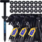500/10set Universal Nylon Cable Tie Buckle Auto Fastener Screw Replacement Clip Car Fender Trunk Engine Guard Panel Wire Clips