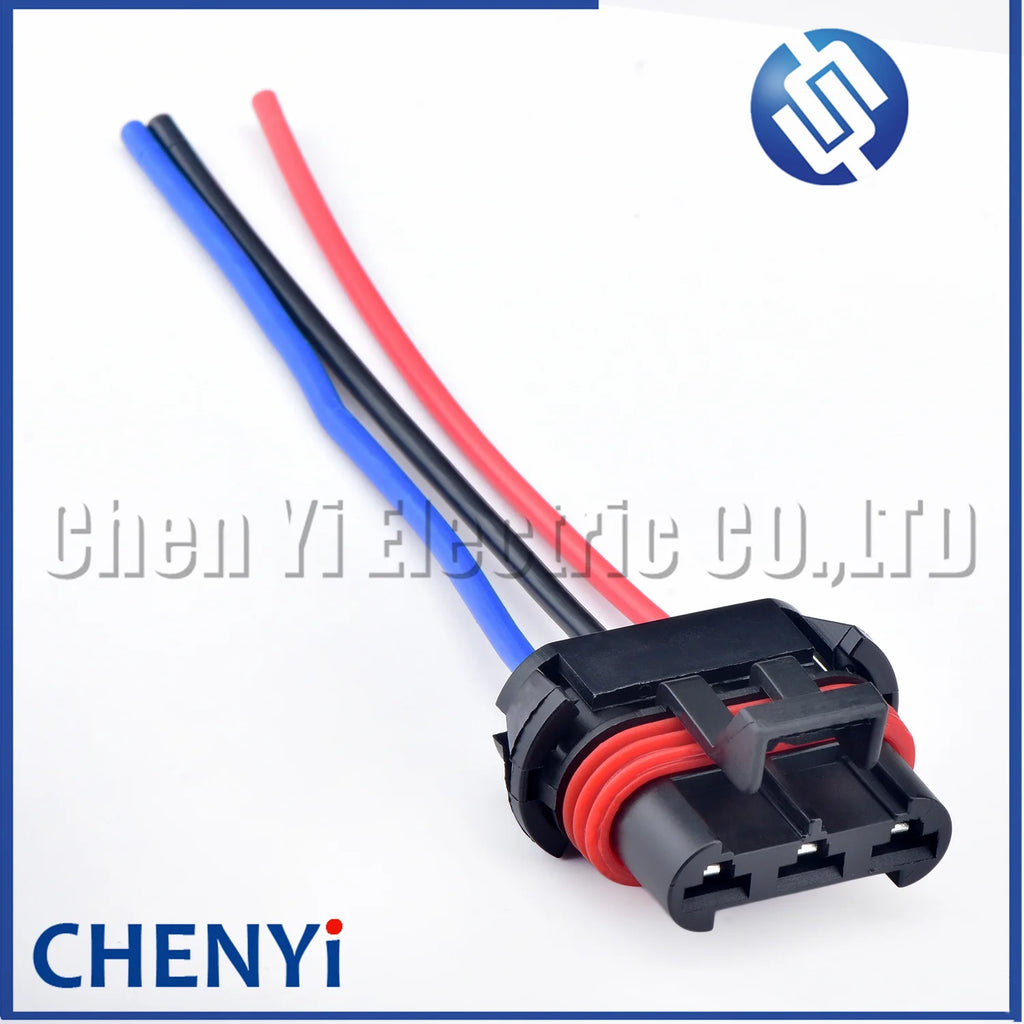 3 Pin Car waterproof connector Blower resistor electronic fan Wire harness plug 12124686 12124685 For Ford Mazda Buick Chevrolet