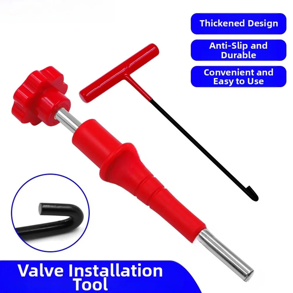4X Tire Valve Stem Installation Tool Kit Quick Removal No Tire Removal Car Valve Stem Tool Kit For Replacing Leaky Valves In Car