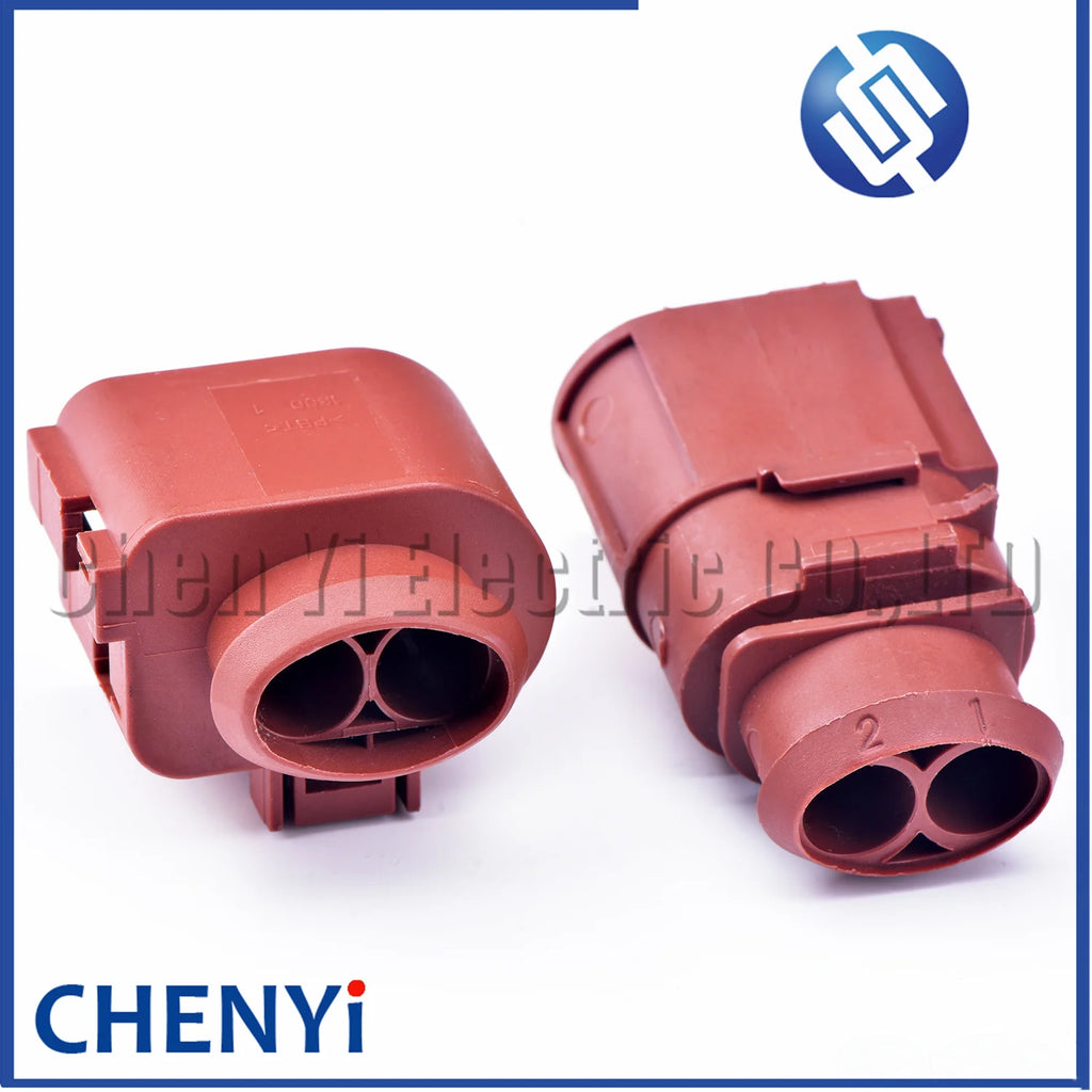 2 Pin 6.3mm series Automotive Waterproof Fan Connector Brake pump plug Socket 3B0973852A 3B0973752A 3B0 973 852A