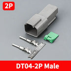 5/10/100 Sets Deutsch DT Series Waterproof Connector DT04-2P DT06-2S Male Female Docking Harness Plug 2P 3P 4P 6P 8P 12P Socket