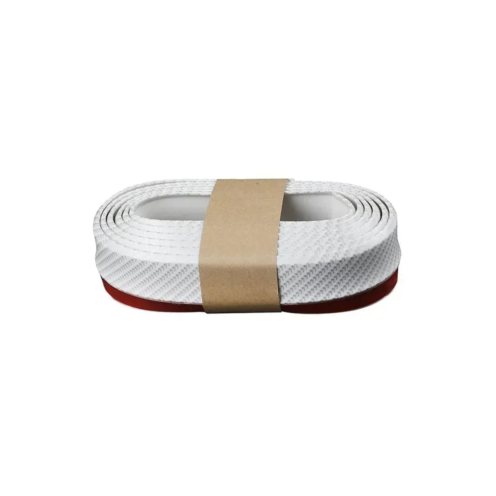 Car Front Bumper Protection Tool Carbon Fiber Strong Adhesive Rubber Universal Front Edge Anti-scratch Protector Amagi
