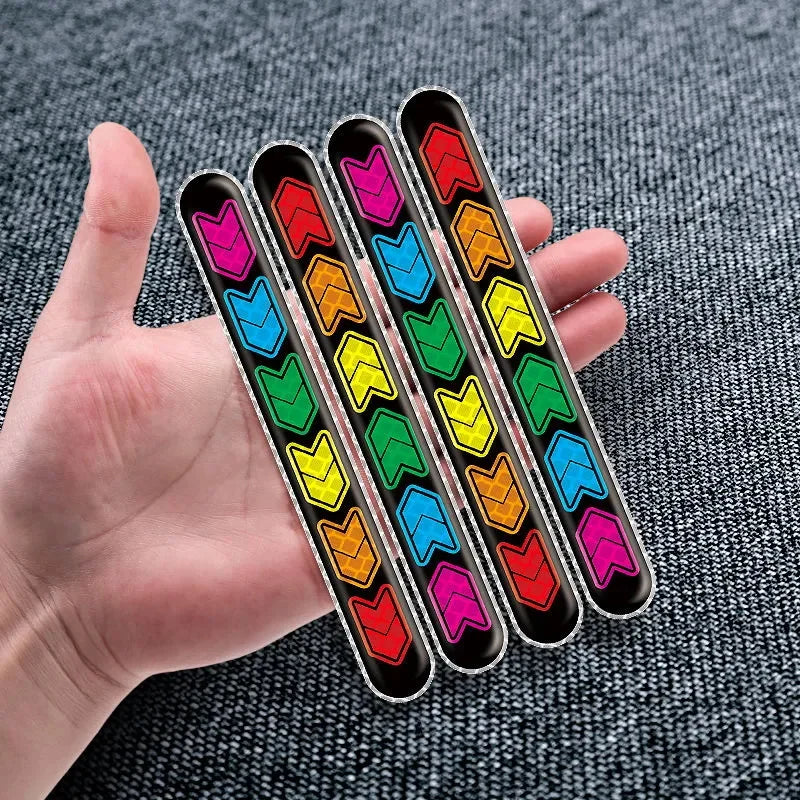 2PCS Car Reflective Sticker Mirror Safety Warning Tape Sticker Mark Styling Reflective Mirror Stickers for Auto Decor DIY Tape