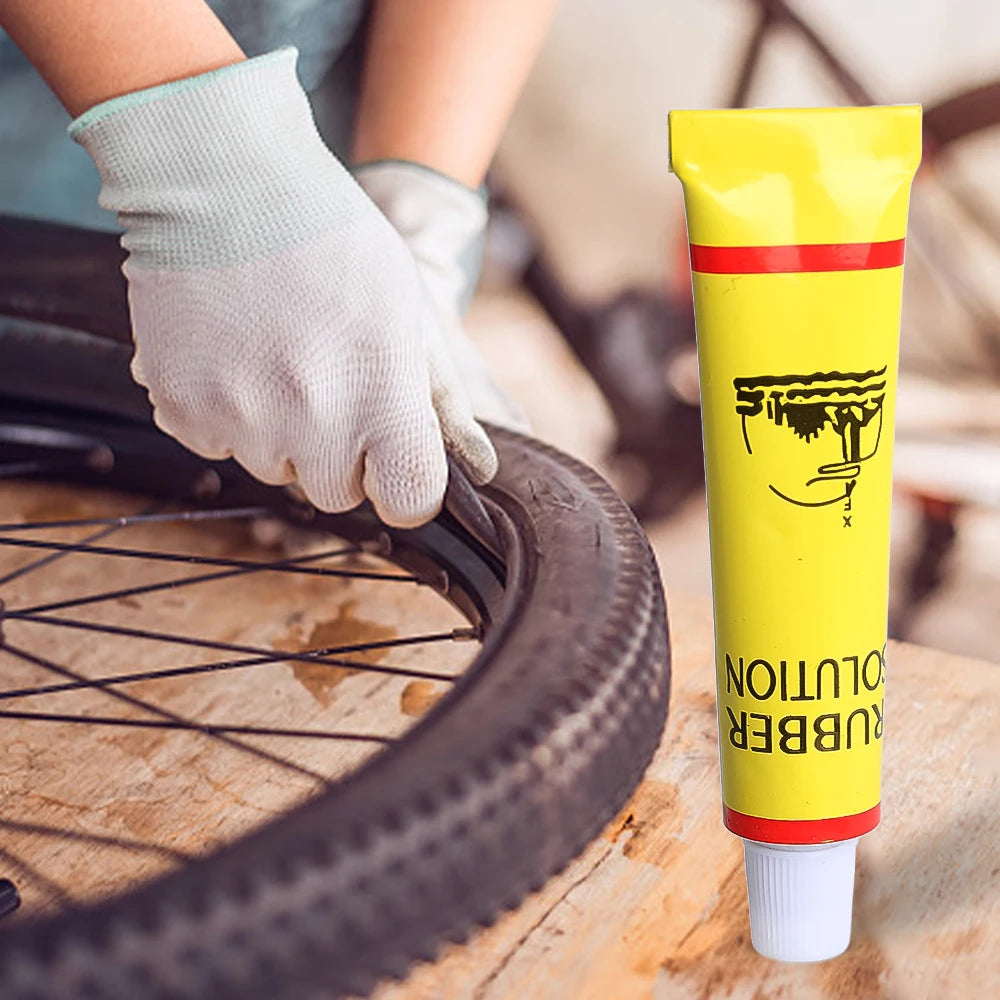 Tire Tyre Repairing Glue Universal Car Motorcycle Bike Wheel Repairing Inner Tube Puncture Rubber Glue Tool Auto Accessory