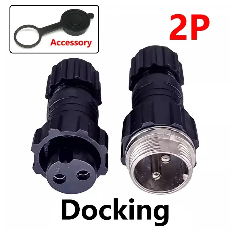 5/20Sets GX16 M16 QL16 16MM Aviation Plug&Socket:Male Female Docking Back Nut Panel Mounted Connector with 2/3/4/5/6/7/8/9 Pins