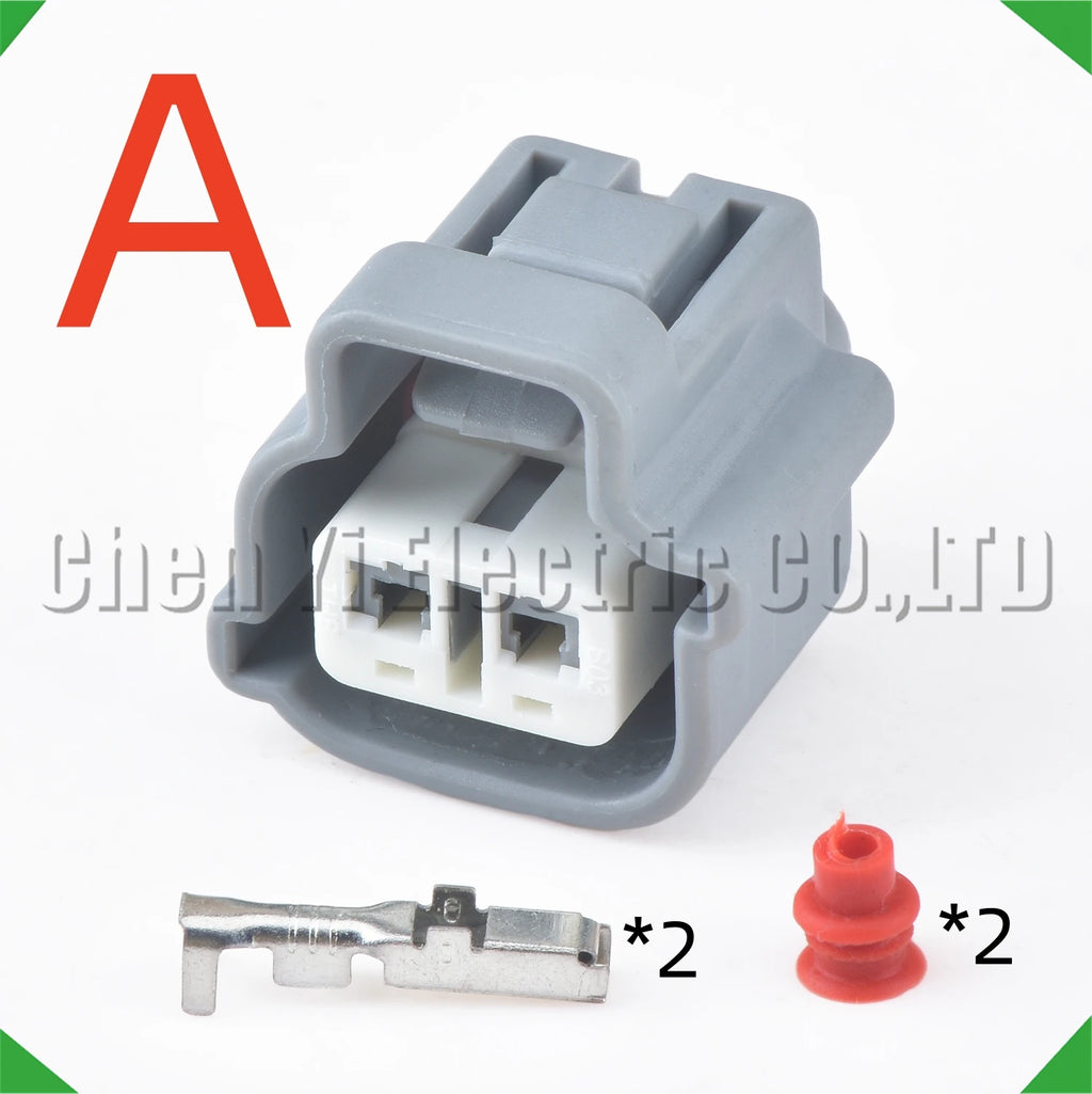 2 Pin Automotive Fog Socket Lamp Plug Turn Signal Light Connector 6189-0175 90980-11019...